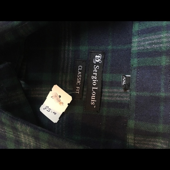 Men’s medium Sergio Green dress shirt button down - Picture 14 of 14